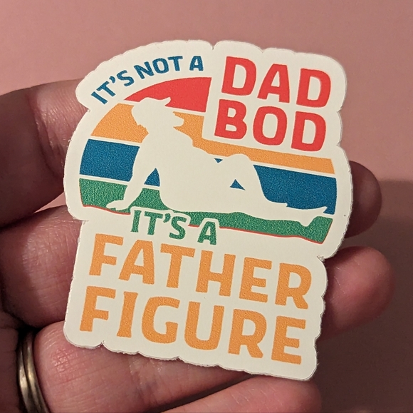 3 For $5: Dad Bod Vinyl Sticker New! - Picture 2 of 2